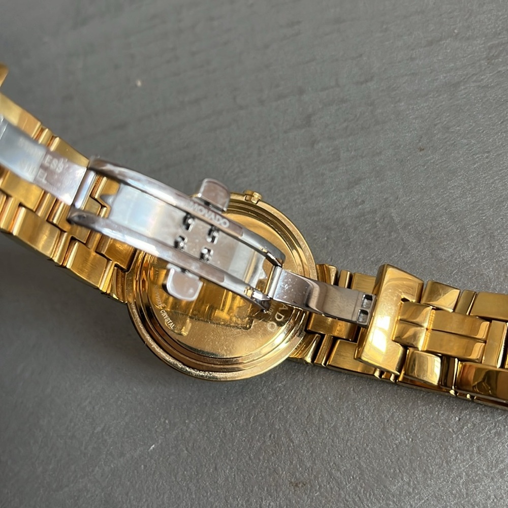 Movado Stiri Gold-Tone Black-Dial Watch - Picture 5 of 6
